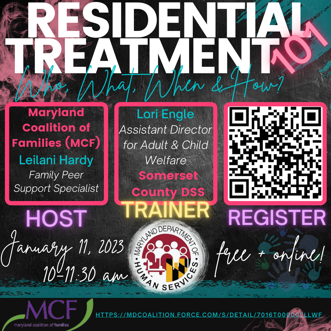 Residential Treatment 101 flyer