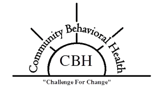 Community Behavioral Health logo with the tagline "challenge for change"