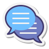 chat bubbles icon